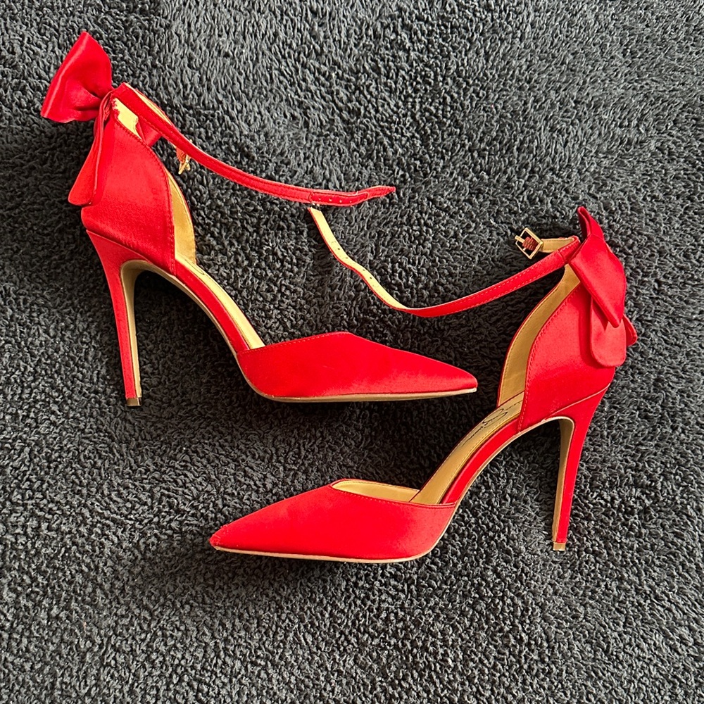 Elegant Red Stiletto Heels